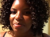 Chubby ebony brunettes caress each other and take turns pissing in the toilet